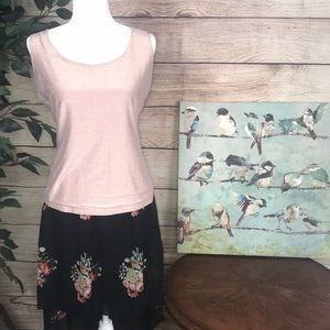 Boston proper pink tank top size medium.